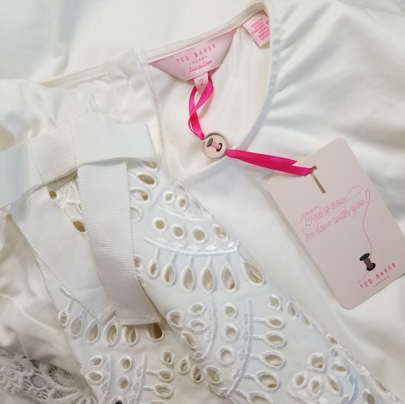🚫SOLD🅿️🚫NWT TED BAKER LACE BOW SLEEVE BLOUSE - Picture 8 of 8